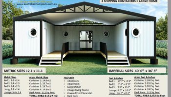 Cargo Container Granny Flat Plan